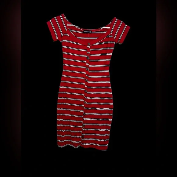 Popular 21 Dresses | Popular 21 Red Dress | Color: Red/White | Size: S | Rubysfashion91'S Closet